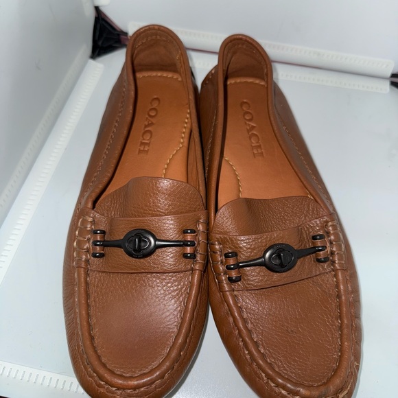 Coach womens Brown Loafers - Picture 3 of 6